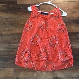 Orange sleeveless top